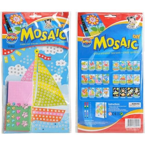Mosaic Crystle Sticker Handicraft DIY Toy For Kids Children Diamond Painting Kindergarten Educational Arts Craft Girl Gift 2020