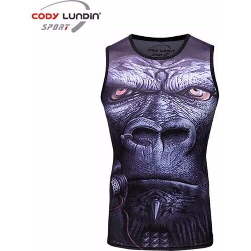 Mens Compression Tank Top Sport Stringer Singlets Quick Dry Fit Bodybuilding Gym Workout Sleeveless Shirt Fitness Running Vest