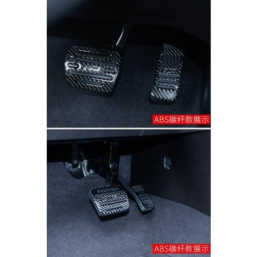 Carbon Fiber Car Accelerator Brake Pedals For Volkswagen VW TiguanL MK2 20202 2019 2018 2017 Car Styling