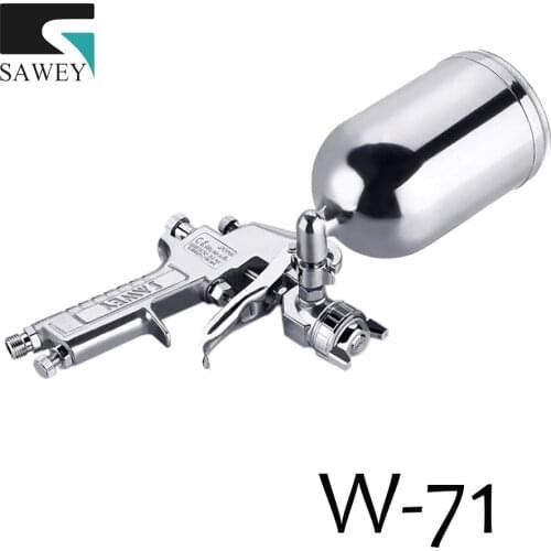 SAWEY W-71 HVLP Air Paint Spray Gun Auto Car Detail Touch Up Sprayer Gravity Repair,1.0/1.3/1.5/1.8mm,FREE SHIPPING