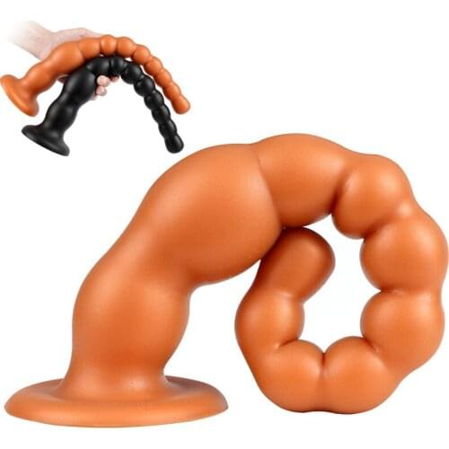 Super Long Liquid Silicone Anal Plug Large Butt Plug With Suction Cup Adult Sex Toys For Men Prostate Massgaer Anus Stimulator
