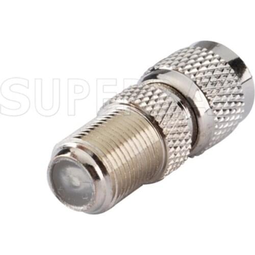 Superbat Mini-UHF Plug to F Jack Straight for Wireless RF Adapter Connector