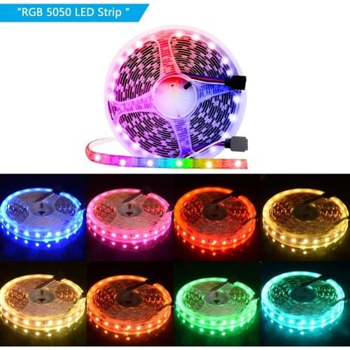 WIFI Smart Control RGB 5050 LED Strip Light DC 12V Home Decoration Flexible Diode Luminous Bpowerful by Tuya APP or Smart Life