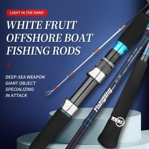 Deep Sea Fishing Spinning Baitcasting Boat Rod Offshore Super Long Casting Slow Jigging Rods Squid Pole With EVA Split Handle