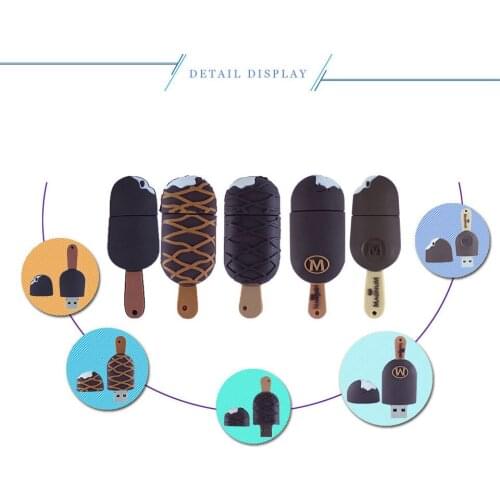 Usb flash drive ice cream 4g/8gb/16gb/32gb/64g lovely pendrive usb stick pen drive USB flash drive memory stick U disk Hot gift