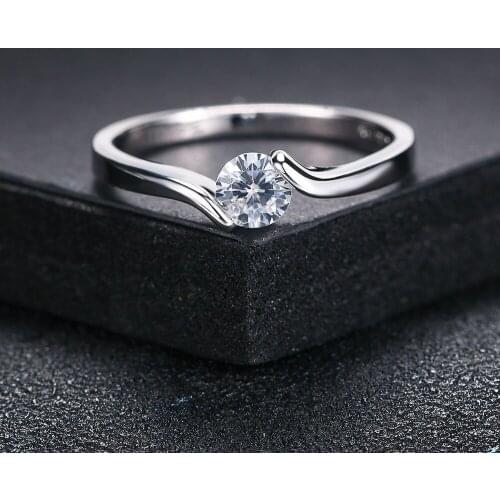 ZHOUYANG Top Quality Wedding Rings For Women Concise Cubic Zirconia Silver Color Fashion Jewelry Full Size Free Shipping R422