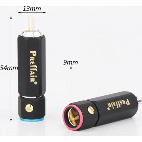 4Pcs Hi-end R1737 Audio RCA Connector with Sliver Plated RCA Plug Speaker Cable Wire Male Plug For Audio HiFi Interconnect Cable