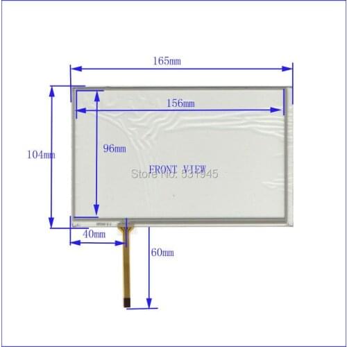 ZhiYuSun HST-TPA7.1D 7inch resistive touchscreen display on the outside flat screen Freeshipping
