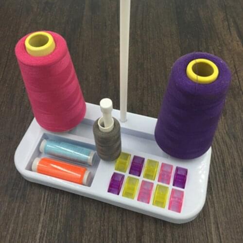 1PC Embroidery Thread Holder Stand Rack Sewing Tools Accessories 3 Spool Holders Support Sew Quilting For Home Sewing Machine