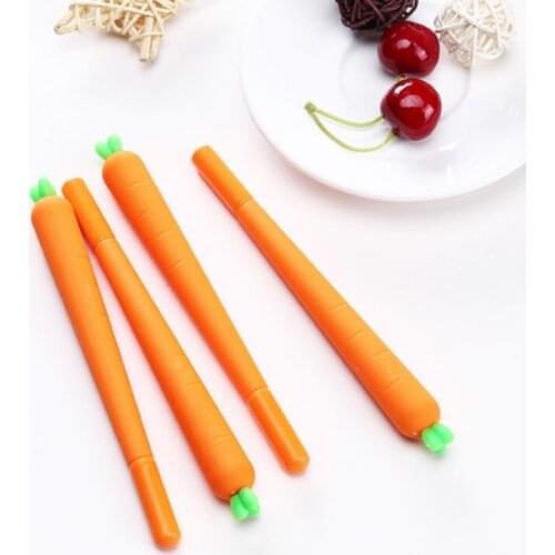 10Pcs/set Kawaii Animal Lovely Carrot Model Stationery Writing Office Pen 0.5mm Cute Gel Pen Kawaii School Supplies