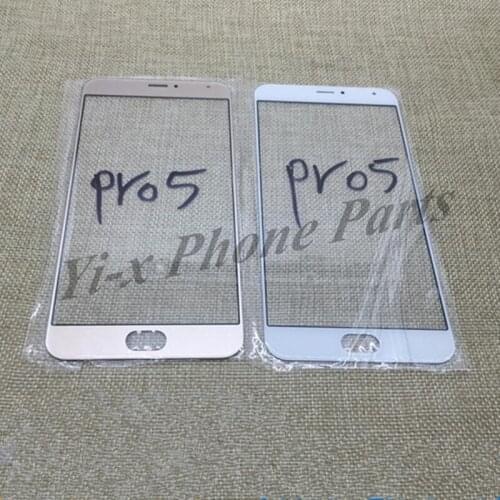 10pcs/Lot New Front Touch Screen Glass Panel For MEIZU PRO 5 MX5 pro Outer Screen Glass Lens