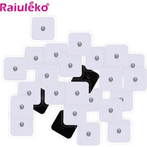 100pcs 5*5cm Electrode Pads for Electric Tens Acupuncture Digital Therapy Machine for Slimming Electric Body Massager Frequency