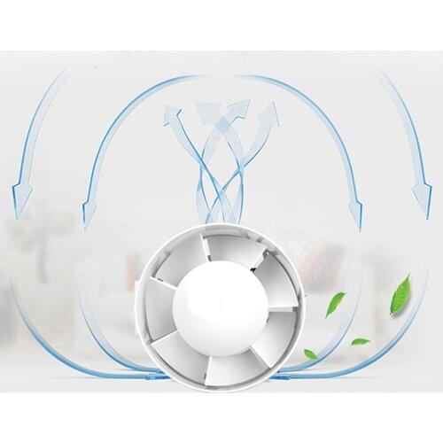 4 Inch 100 CFM Inline Duct Fan Booster Marine Boat Blower for Ventilation (White)