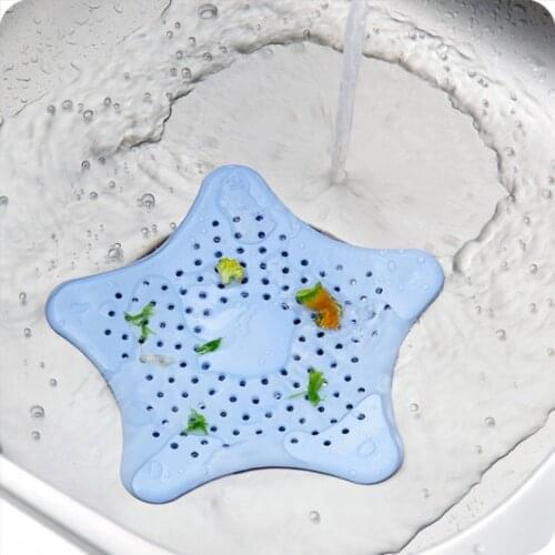 Anti-blocking Floor Drain Strainer Silicone Hair Stopper Catcher Sink Sucker Sewer Outfall Filter Kitchen Bathroom Accessories