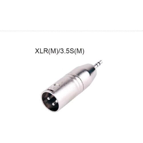 20pcs/lot KL 1/8 "3.5mm Stereo Male to Male XLR Audio Adapter