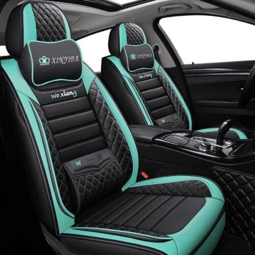 Black Leather Car seat covers For chevrolet cruze captiva spark sail cobalt aveo t250 2017 t300 onix lacetti niva accessories