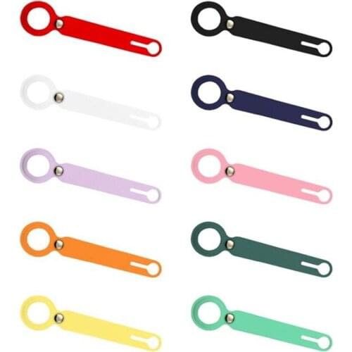 For Apple Airtag Case Silicone Protective Sleeve for Airtags Locator Bag Tracker Anti-lost Device Keychain Air Tag Cover