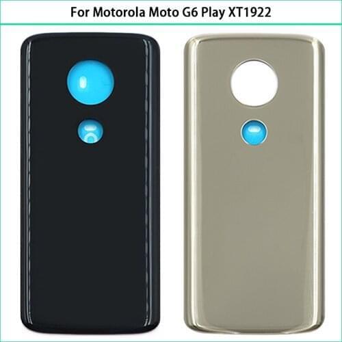 New For Motorola Moto G6 Play XT1922 Battery Back Cover G6Play Rear Door Glass Panel Housing Case Chassis Shell Replace