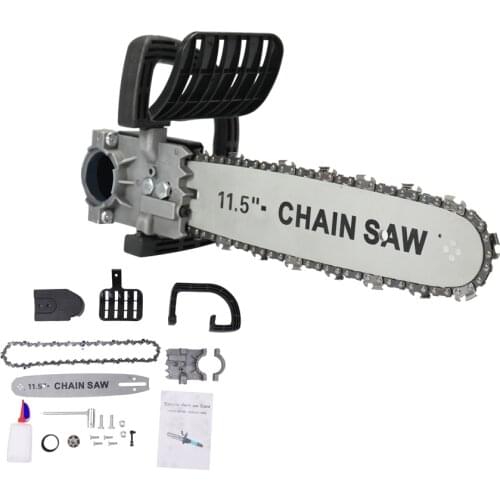 DIY Electric Saw 11.5 Inch Chainsaw Chainsaw Bracket Set spring steel Electric Angle Grinder To Chain Saw Woodworking Tool