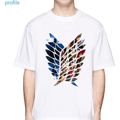 Attack on Titan T Shirt New Summer Men Fashion Anime Print T-Shirt Short Sleeve Tee Hipster Cool Tshirt Funny Design Tops