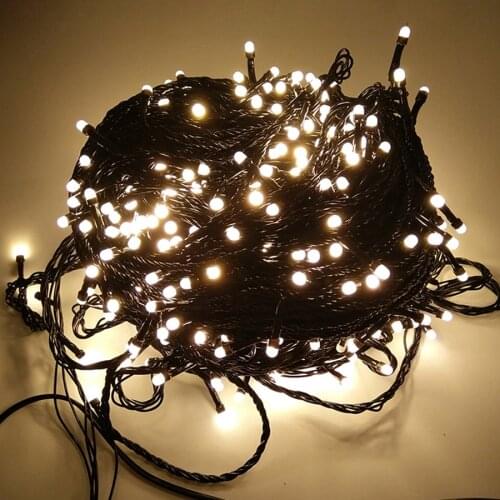Black Wire 50M 100M LED Fairy Light String Garland Outdoor Twinkle Christmas LED String Light For Xmas Holiday Party Wedding