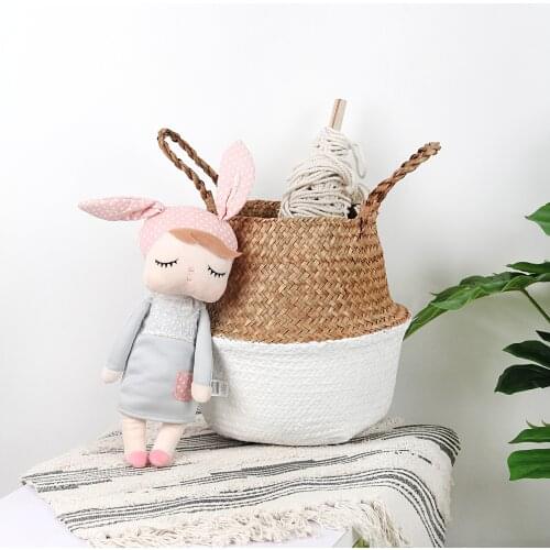 Storage Baskets Laundry Baskets Wicker Hanging Flower Pot Baskets Storage Flower Home Pot Toy Storage wicker rattan