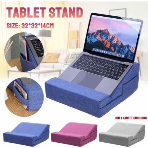 Multifunction Tablet Stand Sponge Pillow Reading Pad Foldable Tablet Cushion For Laptop Magazines Holder Phone Bed Rest Cushion