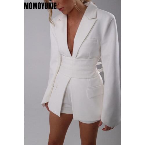 Momoyukie Women's Office Blazers