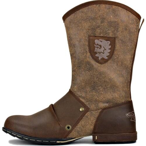 2021 OTTO ZONE New England Western Boots Genuine Leather Mens Motorcycle Boots Ankle Boots Casual shoes OS-5008-1-H10-C