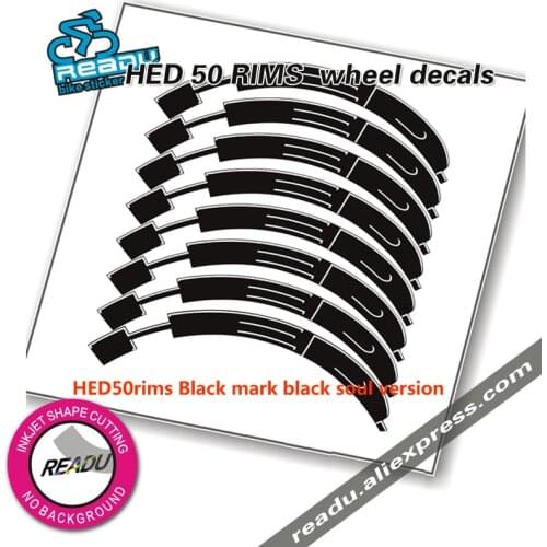 HED STICKER 50 wheelset decals Road Bike two Wheels Rim set HED 50 mm Bicycle cycling Race Decals hed wheel rims stckers decals
