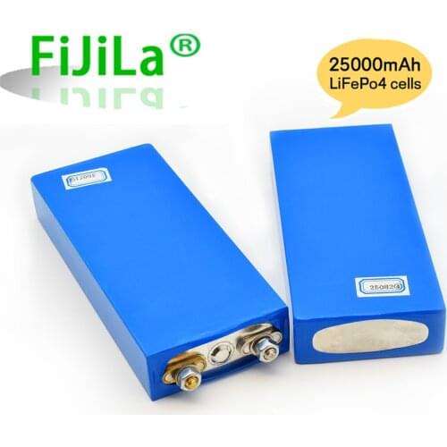 New 3.2V 25Ah LiFePO4 Batterij Cell 25000Mah Lithium-ijzerfosfaat Diepe Cycli Voor Diy 12V 24V 36V 48V Zonne-energie Ups Power