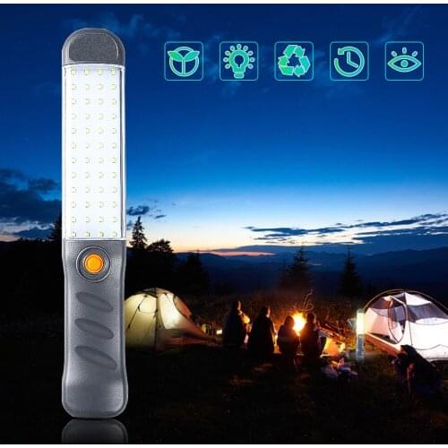 LED Work Light Powerful Portable Lantern Hook Magnet Camping Lamp COB USB Rechargeable 18650 Flashlight Torch Waterproof