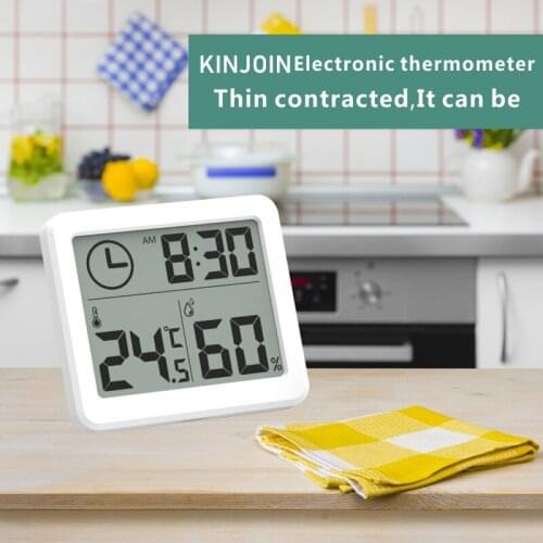KINJOIN Ultra Thin And Simple LCD Digital Temperature Humidity Sensor/ Hygrothermograph
