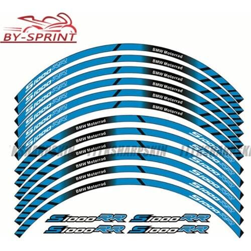 High quality Motorcycle Wheel Stickers Decal Rim Reflective Protector Sticker For BMW S1000R/RR/XR S100RR S1000XR