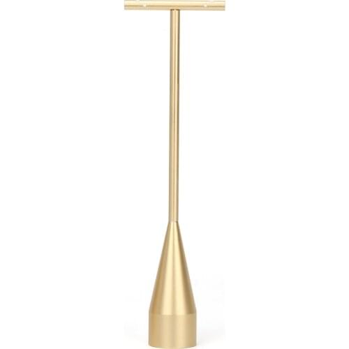 Gold Earrings Display Stand Metal Drop T-shaped Jewelry Show Bracket Button Removed Portable For Jewellery Organizers Counter