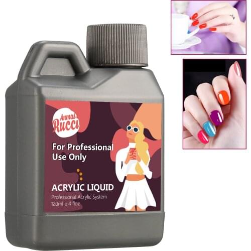 1/2/3pcs 120ml Acrylic Liquid DIY Professional Nail Art Tip Nail Art Salon Acrylic Liquid Monomer Panting Nail Manicure Tool