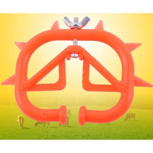 40 pieces PP Plastic Easy To Wean Calving Weaning Feeding Calf Weaner Farm /Livestock Anti Sucking Red