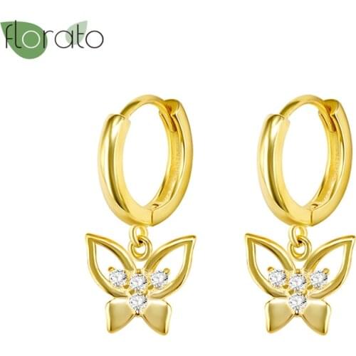 925 Silver Ear Buckle Animal Hoop Earrings for Women Party Couple Wedding Pendant Butterfly Earings Couple Gift Fine Jewelry