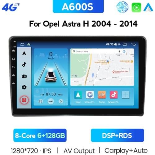 Android 10.0 6G RAM 128G DSP CarPlay Car Radio Multimedia Video Player Auto Stereo For Opel Zafira B Astra H 2005-2014 2 Din Dvd