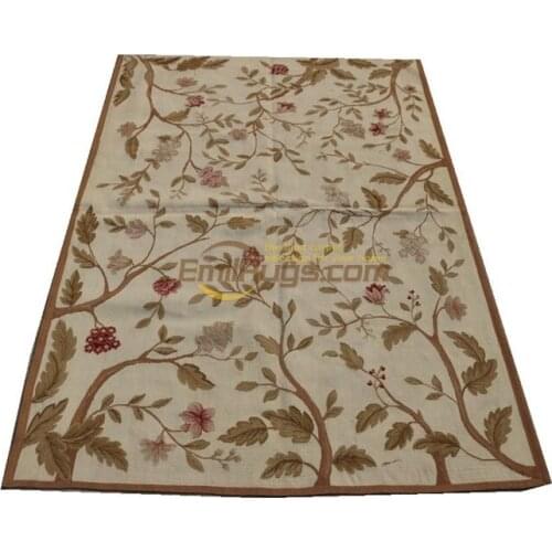 Large carpets living room rug handmade woolen bedroom area aubusson rugs 122CMX183CM (4 'X 6') m 35gc20aubyg3