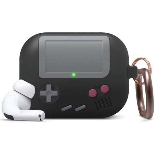 Airpods Pro Case Classic Handheld Game Console Design Case with Keychain For Apple Air Pods 1 2,Durable Silicone Construction