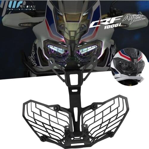 For HONDA CRF1000L CRF 1000L Africa Twin ADV Sports 2015-2021 Motorbike Headlight Head Lamp Light Grille Guard Cover Protector