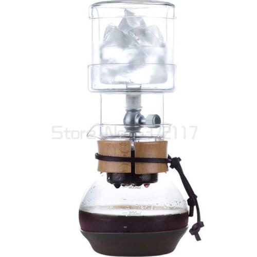 Ice Drip Coffee Pot Glass Coffee Maker Regulatable Dripper Filter Cold Brew Pots Ice Brewer Percolators Espresso Coffee