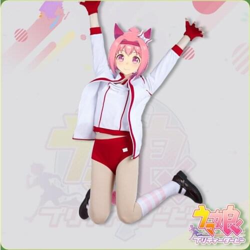 Pretty Derby Haru Urara Cosplay Costumes Japan Anime Coat+Tops+Shorts Uniform Full Sets Role Play Halloween Costumes C80M189