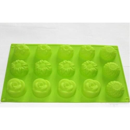 Chrysanthemum Rose Mixed Mini Flower Soap Chocolate Silicone Mol