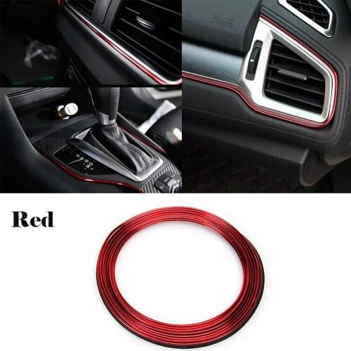 Fashion Styling Mouldings Car Interior Moulding Trim Strip Door Gap Edge Moulding Trim Universal Decorative Line Auto Accessory