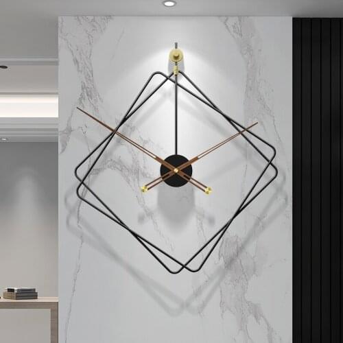 Wall Clock Modern Design Luxury Minimalist Watch Living Room Bedroom Home Decoration Creative Art Metal Clocks Brief Needle