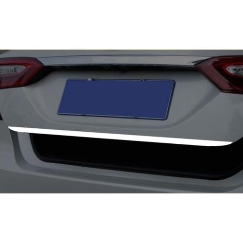Rear Trunk Tailgate Door Strip Streamer Lid Cover Trim Fit For Toyota Camry 2018 2019 Stainless Steel Accessories