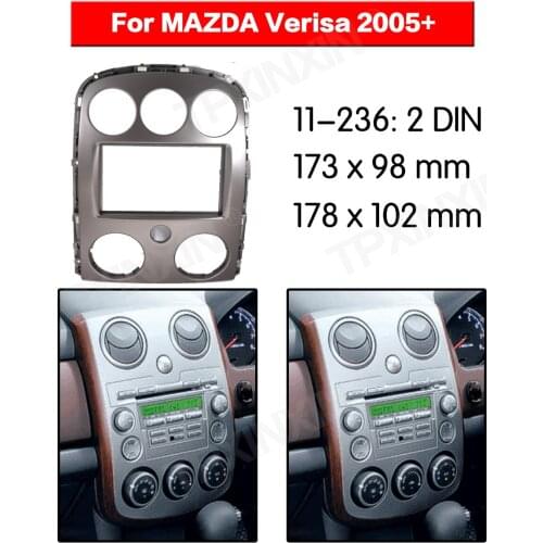 11-236 Car radio Frame Panel for Mazda Verisa 2005+ Radio Stereo Fascia Panel Frame Adaptor Fitting Kit