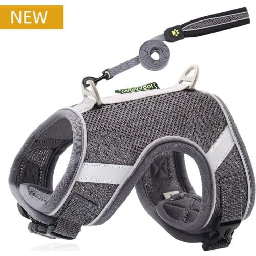 Adjustable Breathable Pet Harness For Small large Soft Dog Reflective Dog Harness Vest